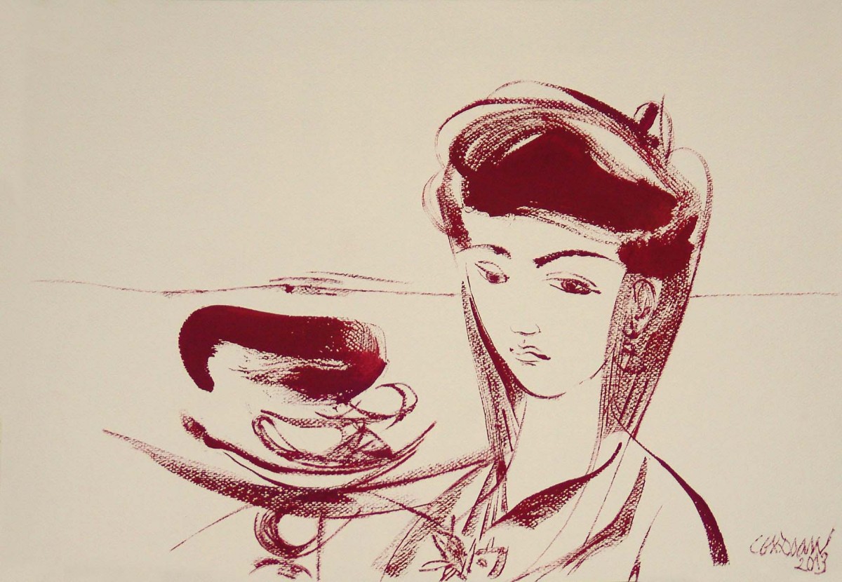 Lương Xuân Đoàn: Man. Akvarelli. 2013.